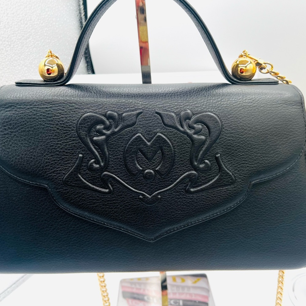 Mila Schon Vintage 2-way bag - all leather EUC